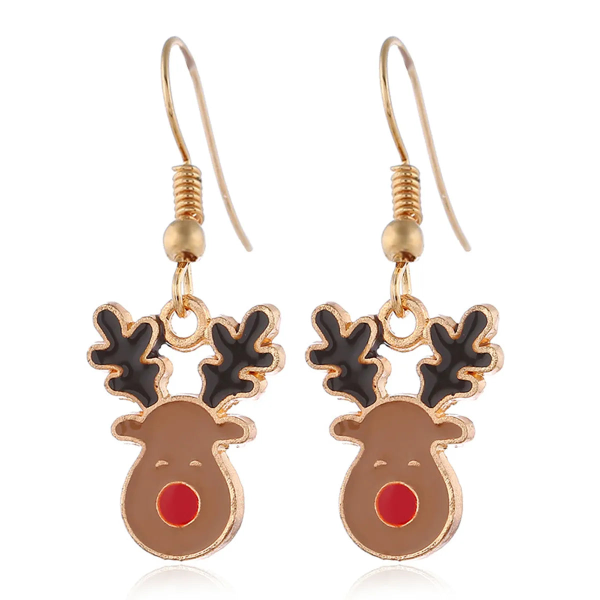 Fashion Elk Alloy Enamel Christmas Women'S Rings Earrings Necklace