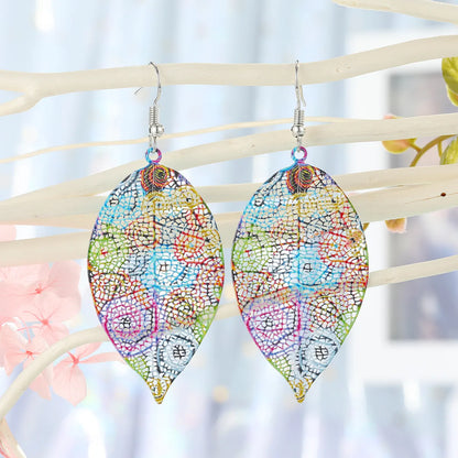 Retro Fashion Ethnic Style Round Iron No Inlaid Earrings