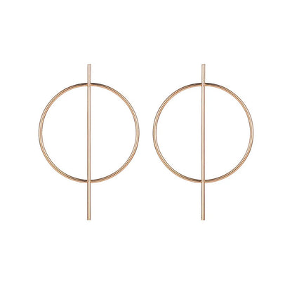 Simple Style Geometric Plating Alloy No Inlaid Earrings Ear Studs