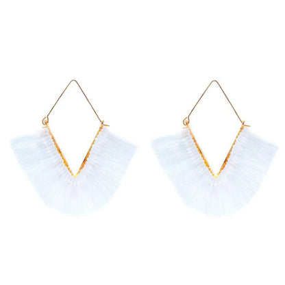 Fashion Exaggerated Geometric Tassel Earrings Nhdp149052