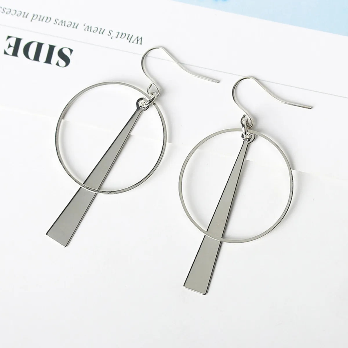 Fashion Geometric Plating Alloy No Inlaid Earrings