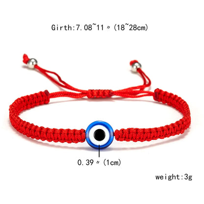 Fashion Eye Alloy Glass Rope Braid Women'S Bracelets