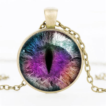 Fashion Eye Alloy Plating Unisex Pendant Necklace