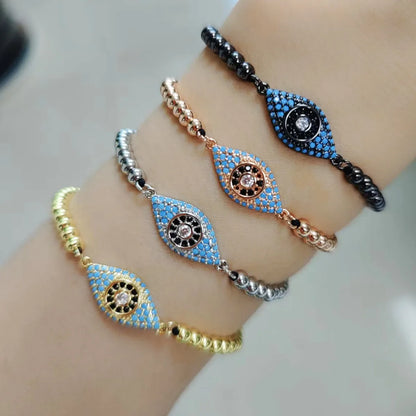 Fashion Eye Copper Bracelets Plating Zircon Copper Bracelets