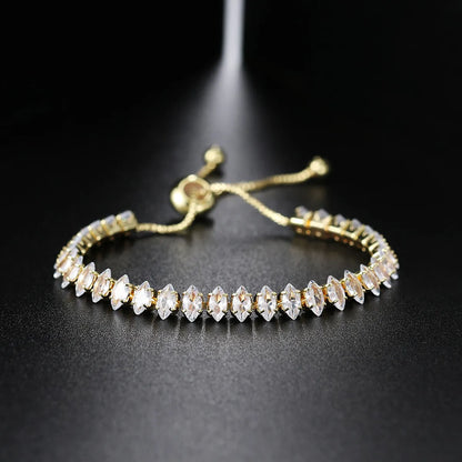 Fashion Eye Copper Zircon Bracelets In Bulk