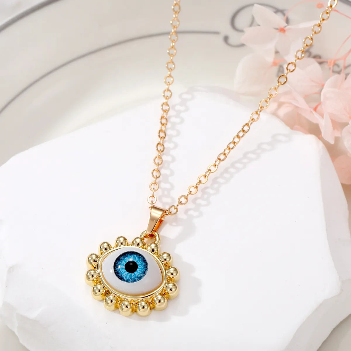 Fashion Eye Flower Alloy Unisex 1 Piece