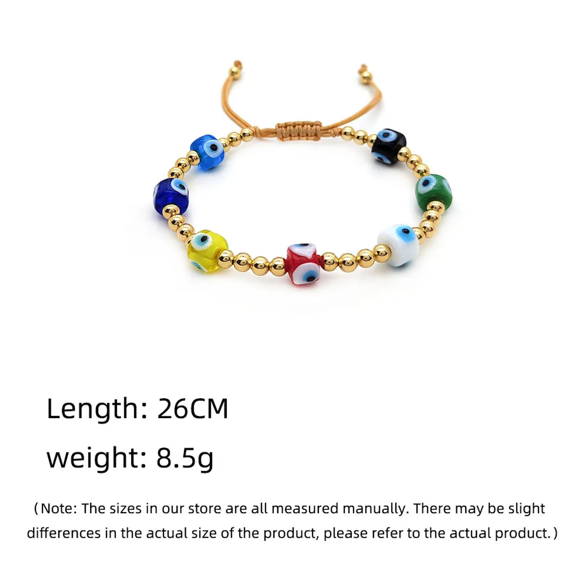 Fashion Eye Glass Copper Knitting Plating Bracelets 1 Piece