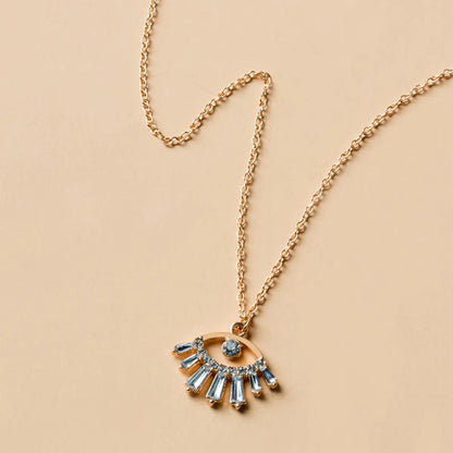 Fashion Eye Pendant Devil'S Eye Alloy Inlaid Zircon Necklace