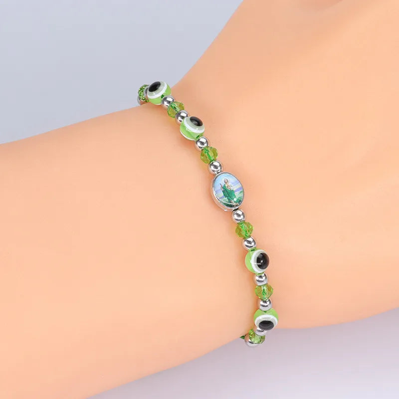 Fashion Eye Resin Knitting Unisex Bracelets 1 Piece