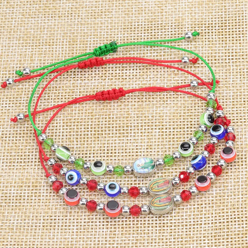 Fashion Eye Resin Knitting Unisex Bracelets 1 Piece