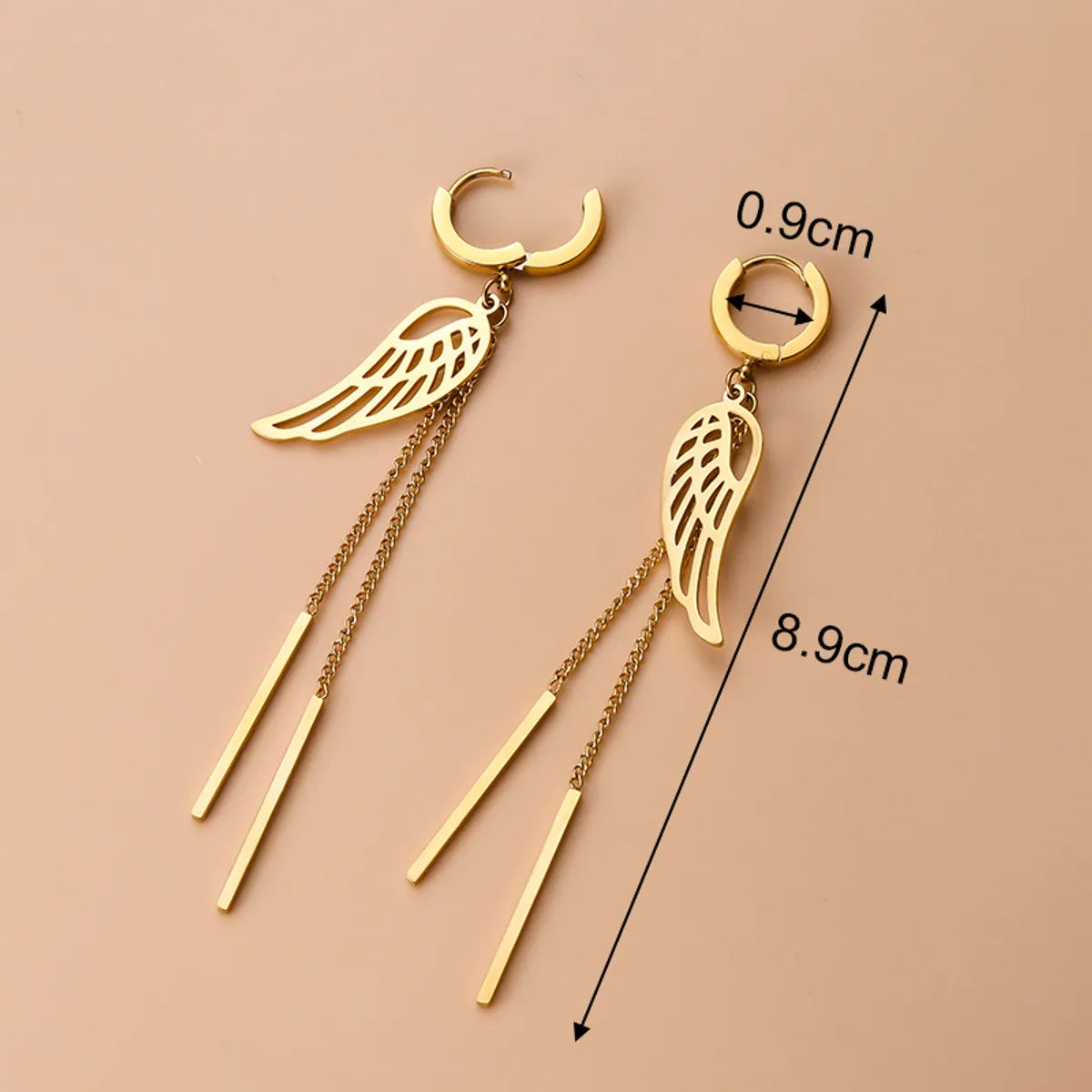 Fashion Eye Stainless Steel Plating Earrings 1 Pair