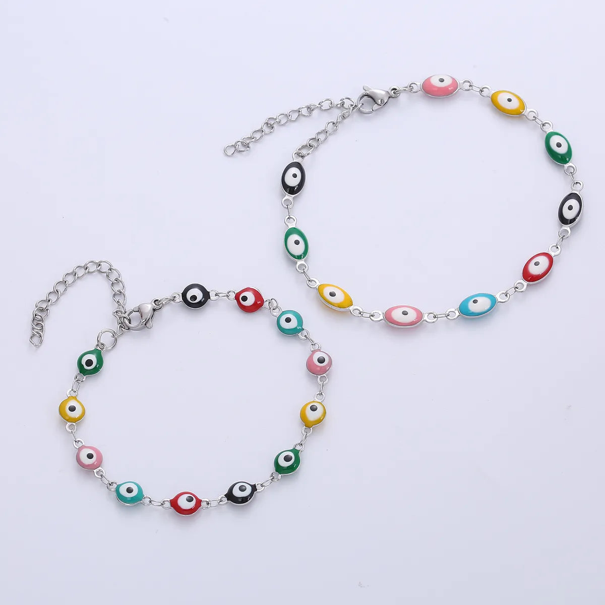 Fashion Eye Titanium Steel Enamel Bracelets