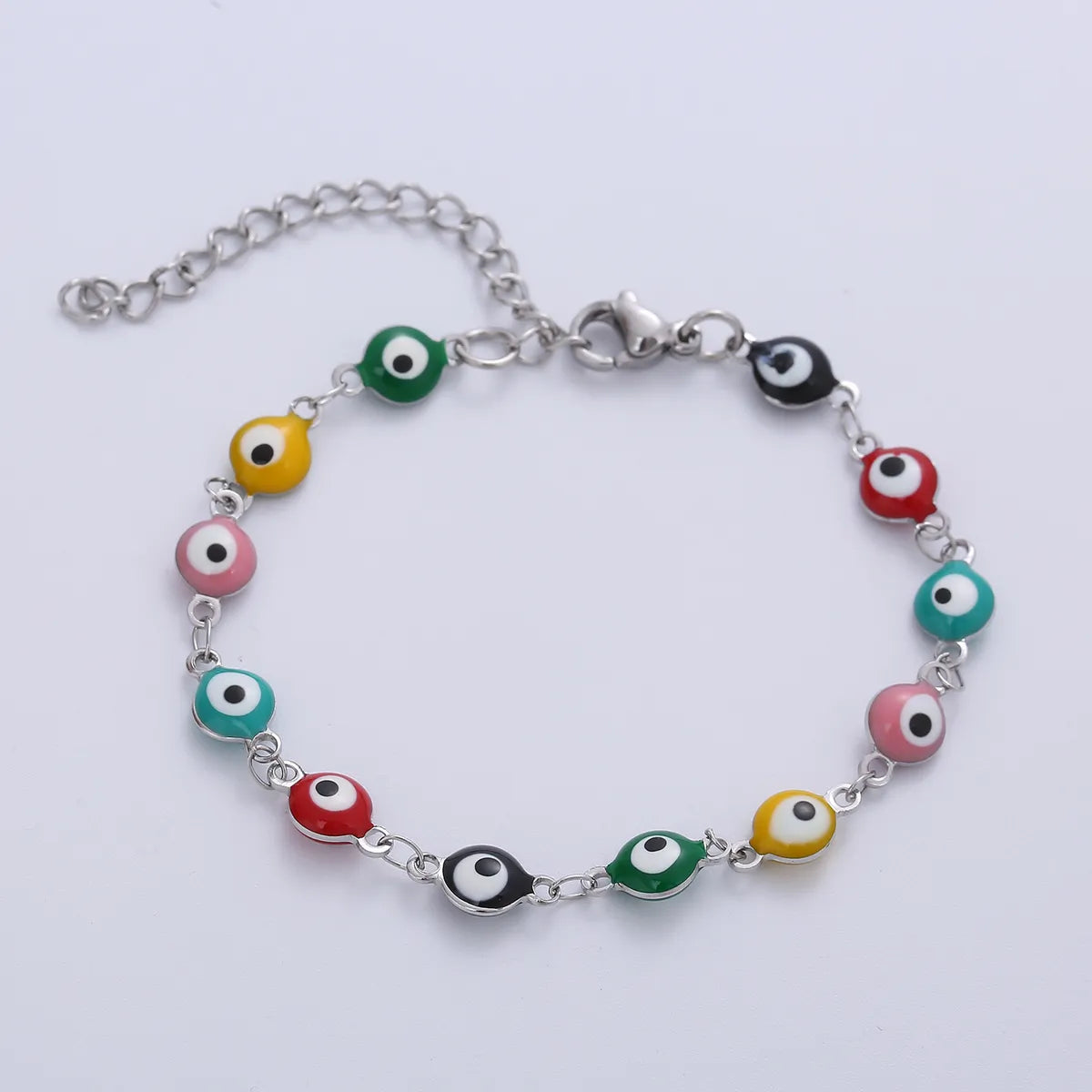 Fashion Eye Titanium Steel Enamel Bracelets