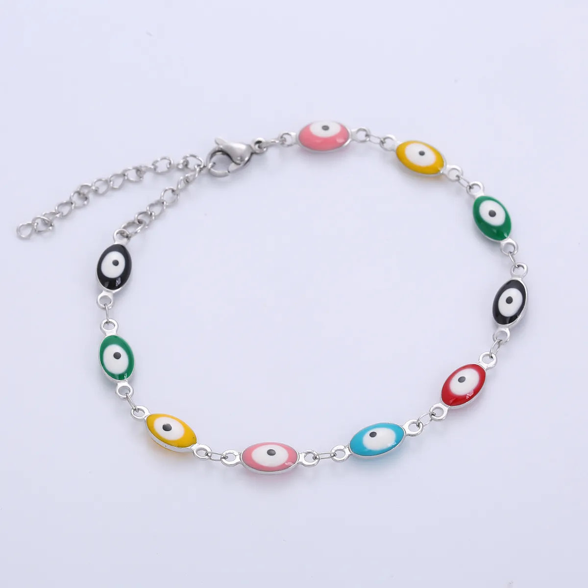 Fashion Eye Titanium Steel Enamel Bracelets