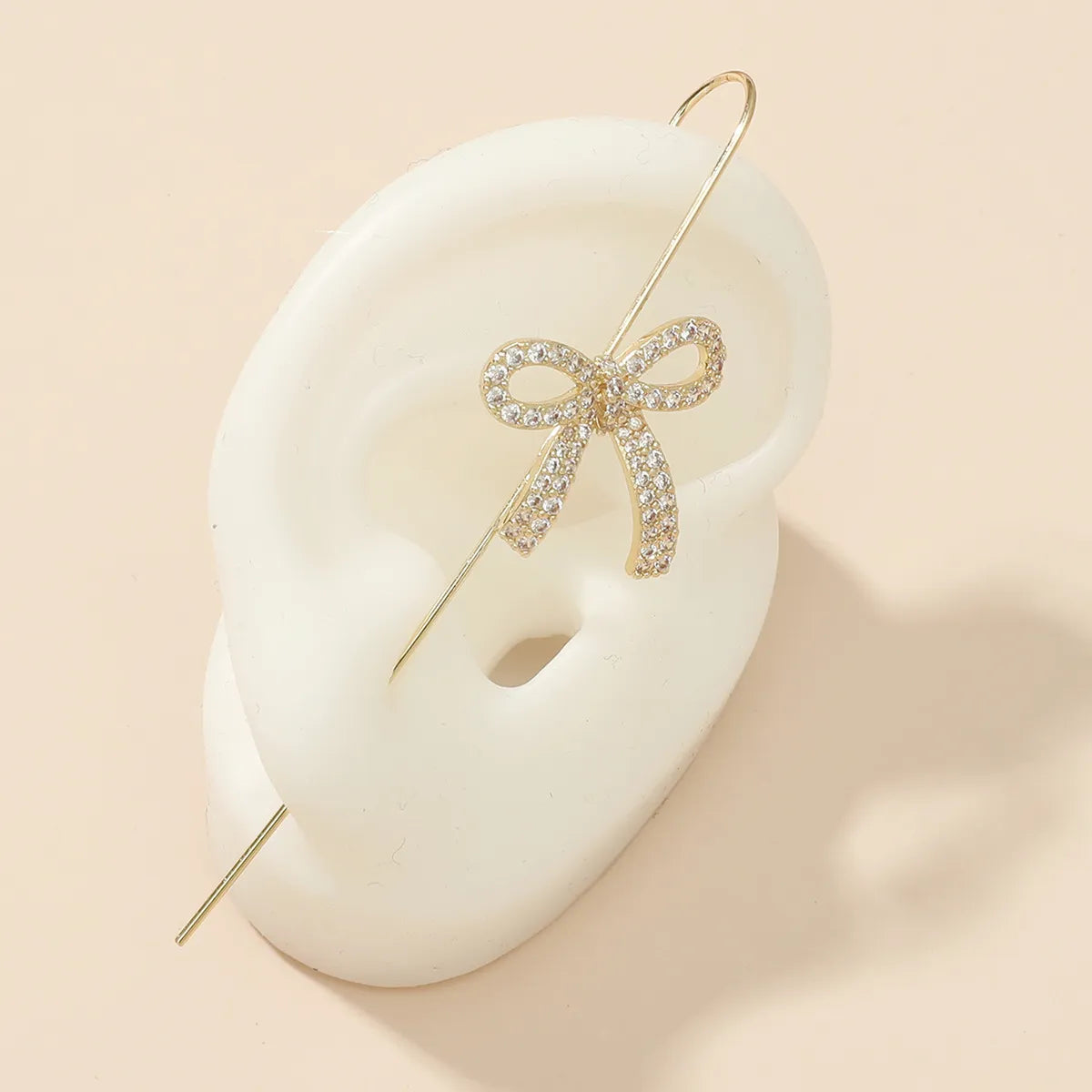 Fashion Fish Flower Zircon Ear Clip