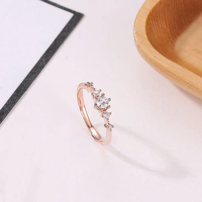 Fashion Flash Drill Artificial Gemstone Metal Ring Nhdp150124