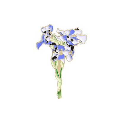 Fashion Flower Alloy Enamel Stoving Varnish Women'S Brooches