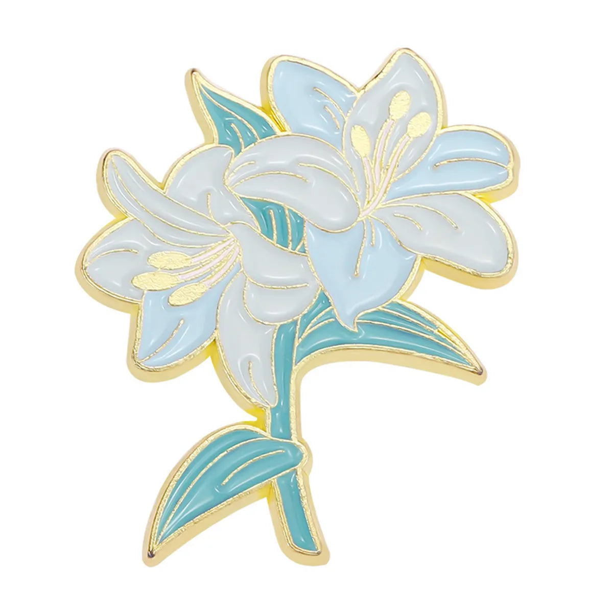 Fashion Flower Alloy Enamel Stoving Varnish Women'S Brooches