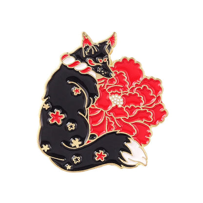 Fashion Flower Alloy Enamel Stoving Varnish Women'S Brooches