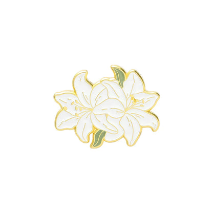 Fashion Flower Alloy Enamel Stoving Varnish Women'S Brooches