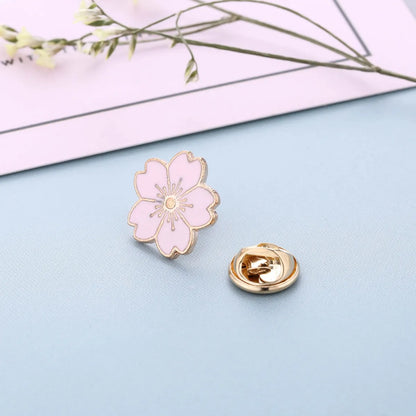 Fashion Flower Alloy Enamel Women'S Brooches