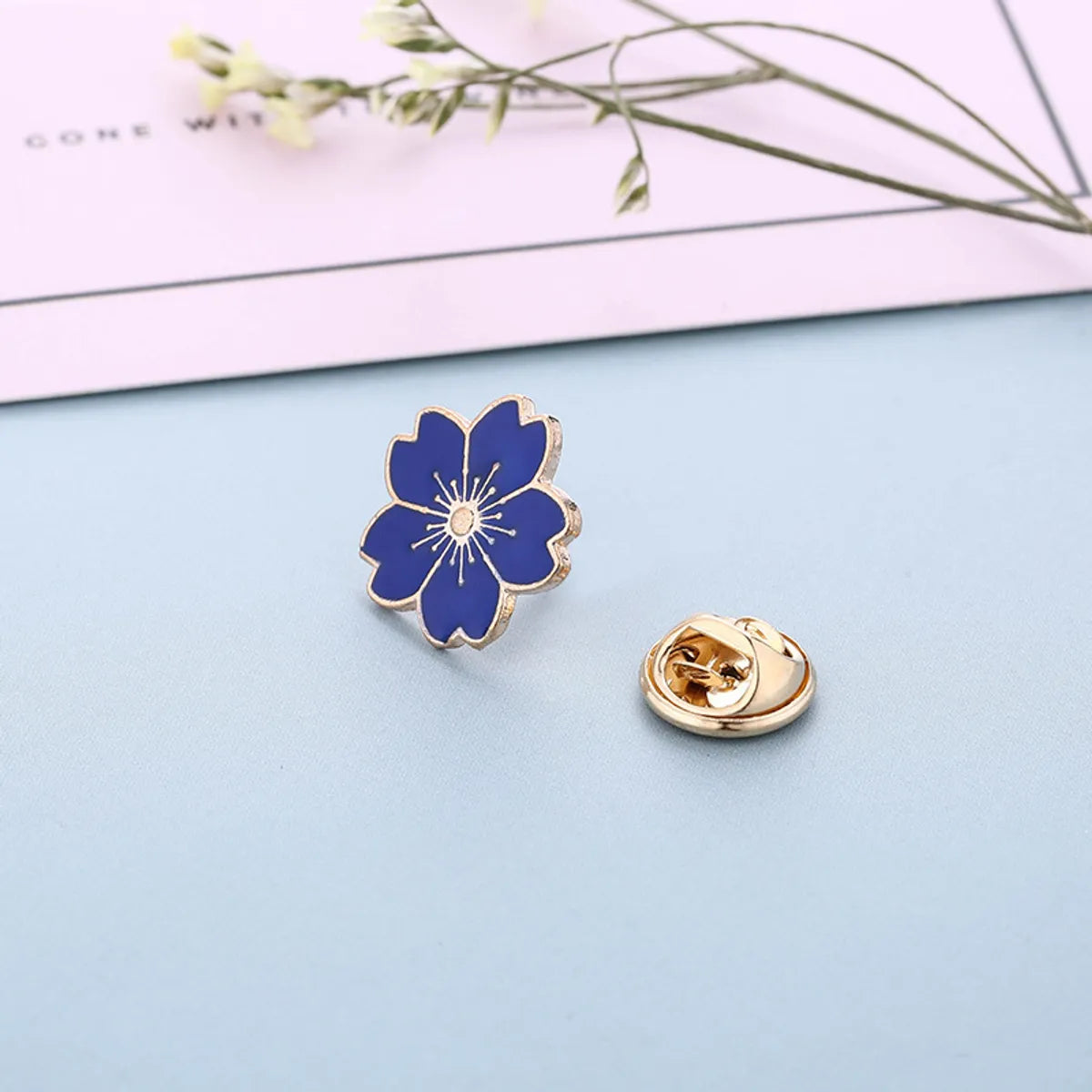 Fashion Flower Alloy Enamel Women'S Brooches