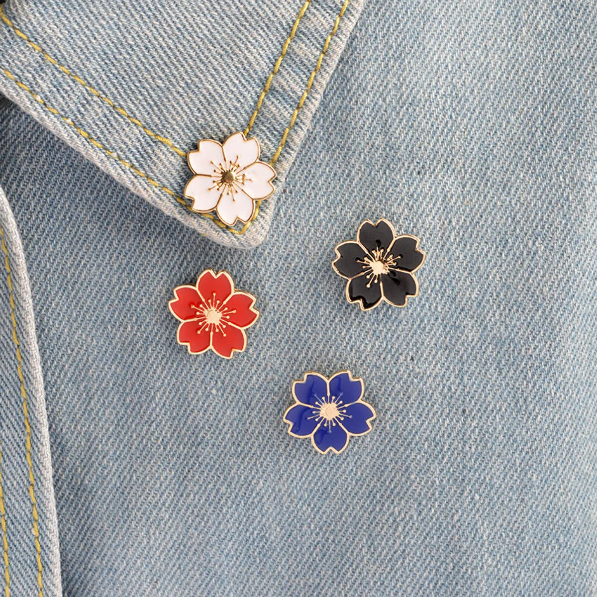 Fashion Flower Alloy Enamel Women'S Brooches