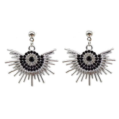 Fashion Flower Alloy Inlay Rhinestones Women's Earrings Necklace