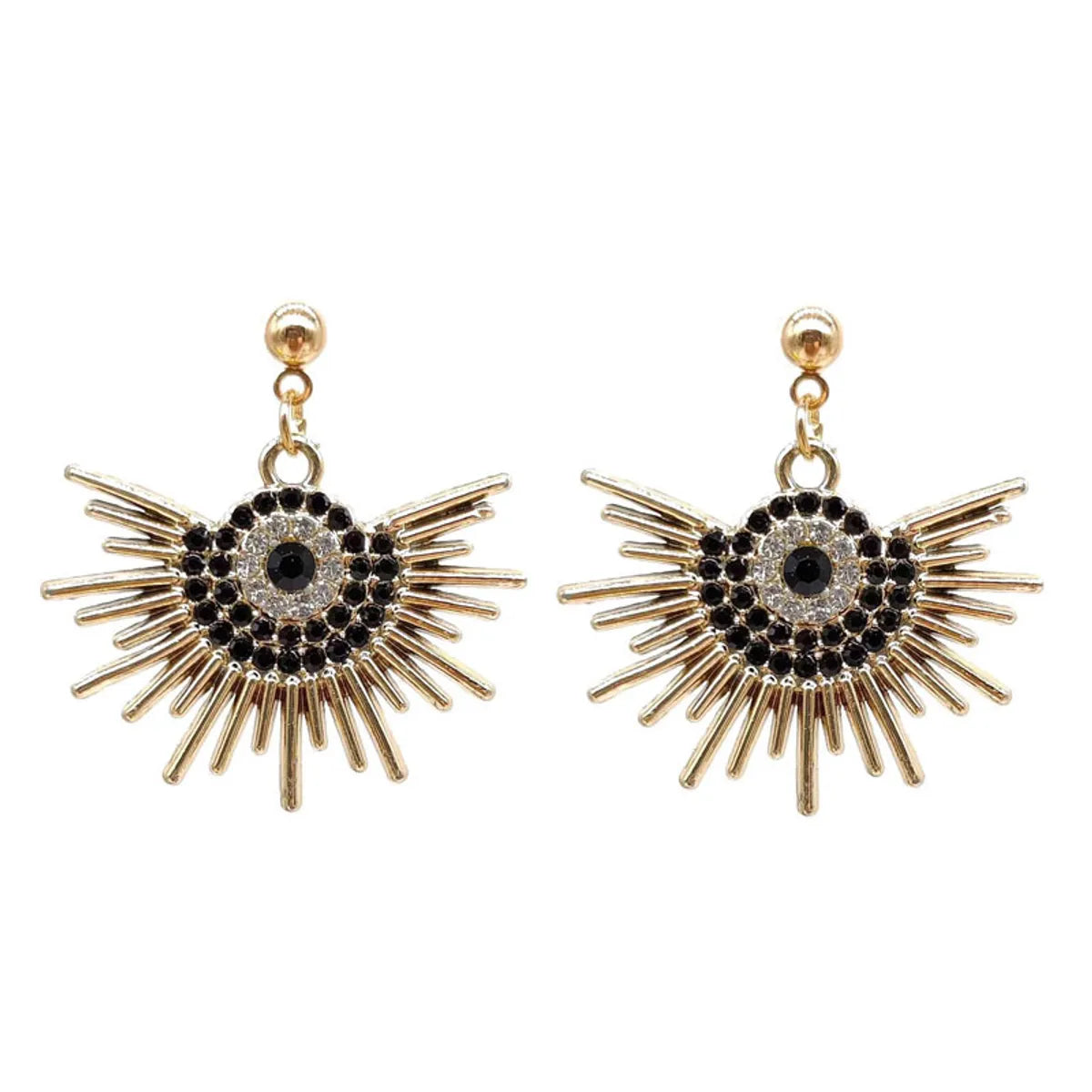 Fashion Flower Alloy Inlay Rhinestones Women's Earrings Necklace