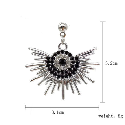 Fashion Flower Alloy Inlay Rhinestones Women's Earrings Necklace