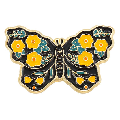 Fashion Flower Butterfly Alloy Stoving Varnish Unisex Brooches