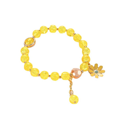 Fashion Flower Crystal Polishing Women'S Bracelets 1 Piece