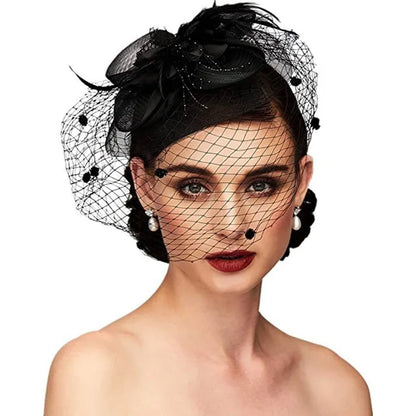 Fashion Flower Gauze Handmade Birdcage Veils 1 Piece