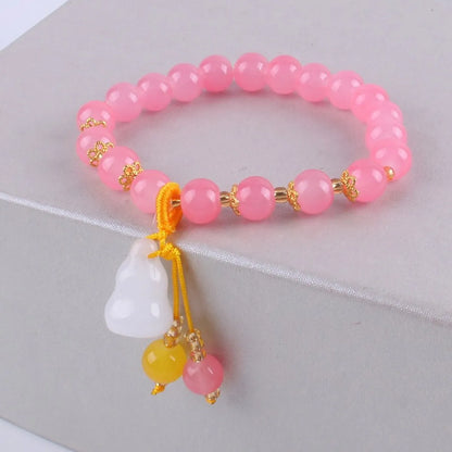 Fashion Flower Glass Beaded Women'S Bracelets 1 Piece