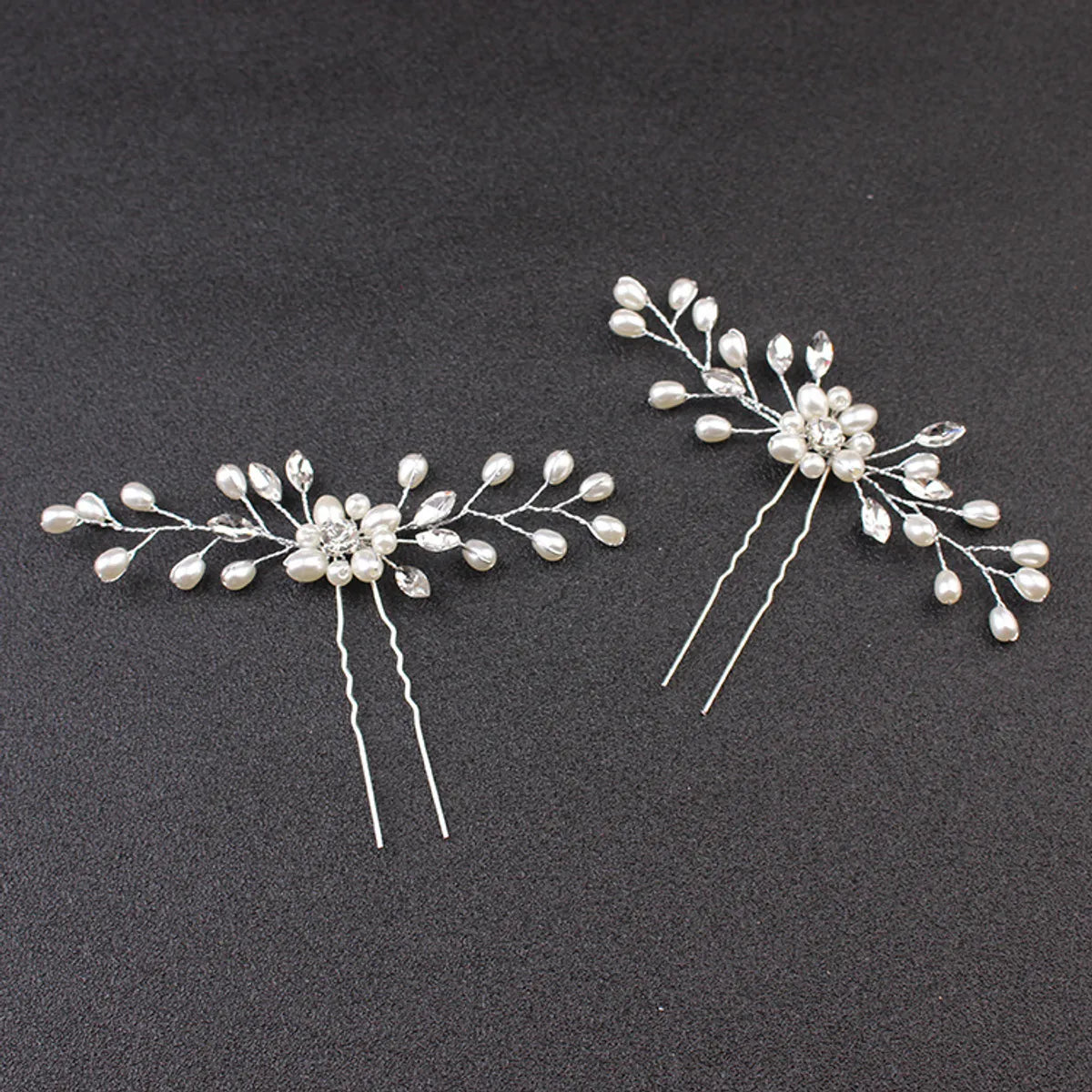 Fashion Flower Metal Rhinestones Hairpin