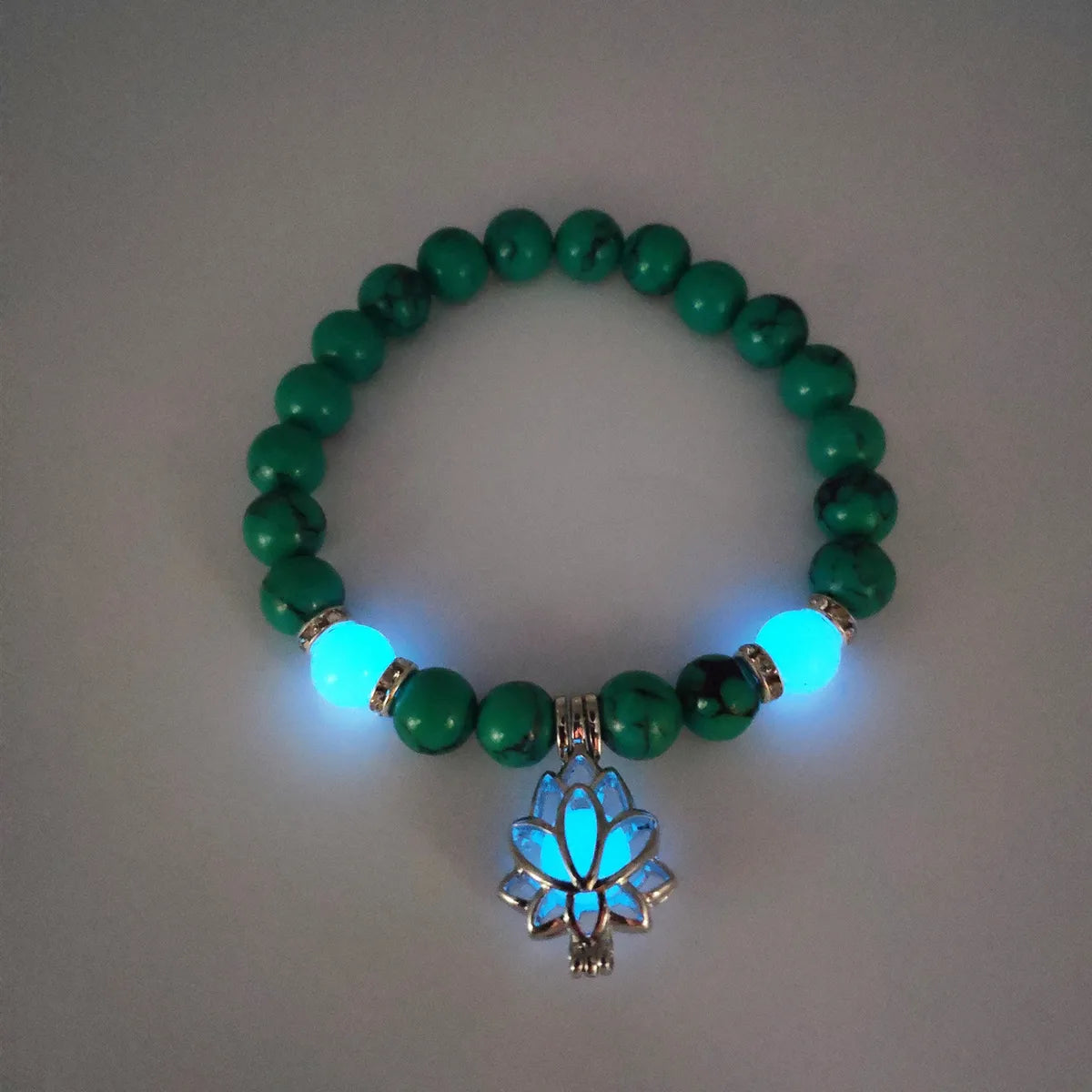 Fashion Flower Natural Stone Turquoise Bracelets 1 Piece