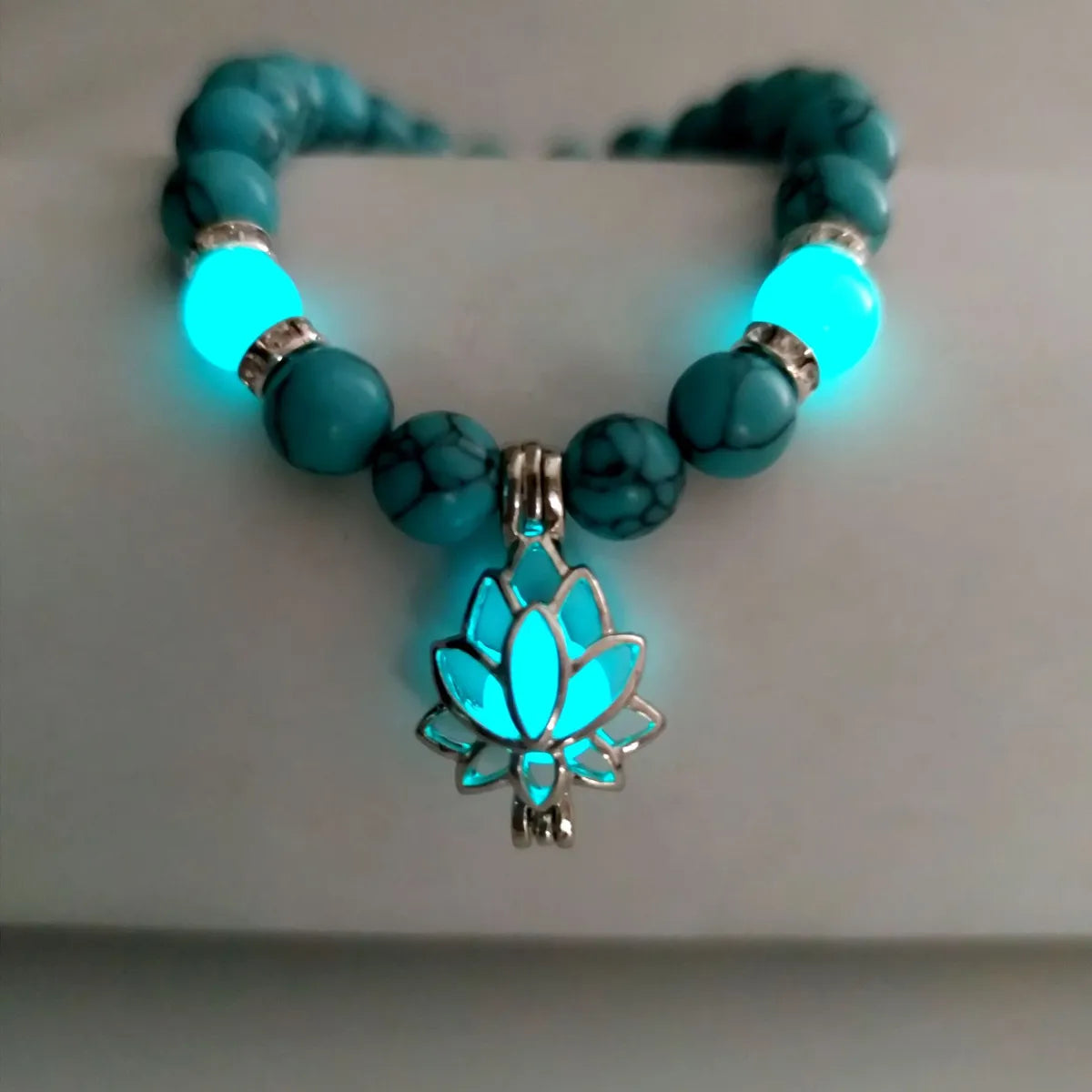 Fashion Flower Natural Stone Turquoise Bracelets 1 Piece