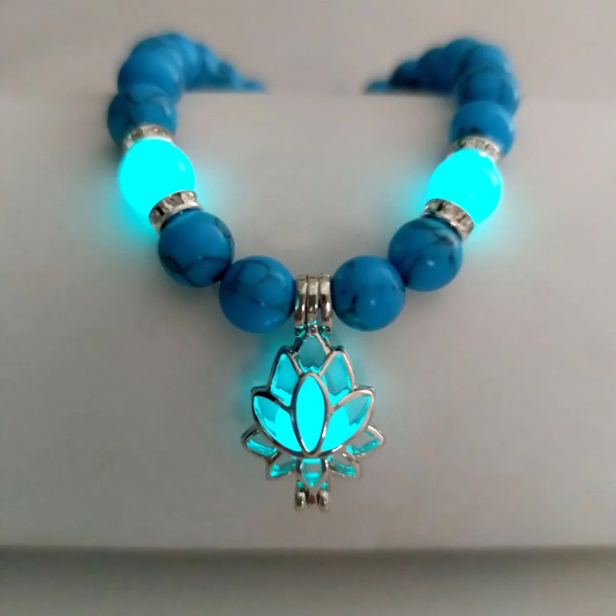 Fashion Flower Natural Stone Turquoise Bracelets 1 Piece