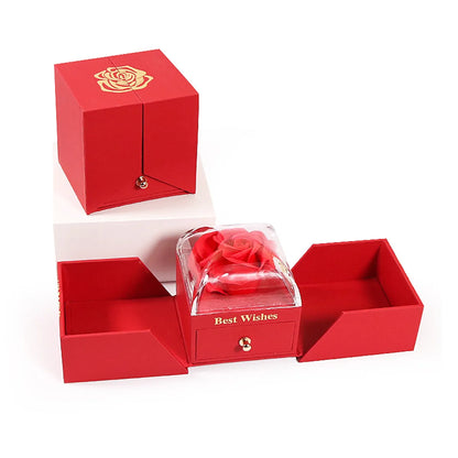 Fashion Flower Paper Valentine'S Day Jewelry Boxes