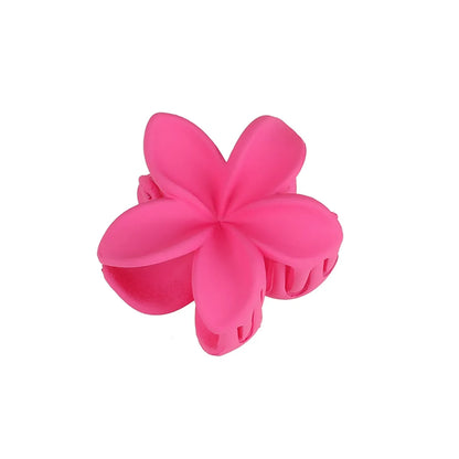 Fashion Flower Plastic Metal Hair Claws 1 Piece