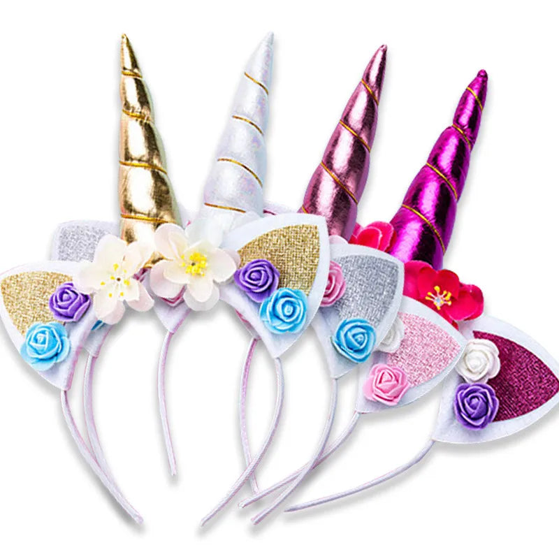 Kid'S Fashion Flower Plastic Resin Sequins Party Headpieces