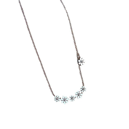 Fashion Flower Titanium Steel Plating Necklace