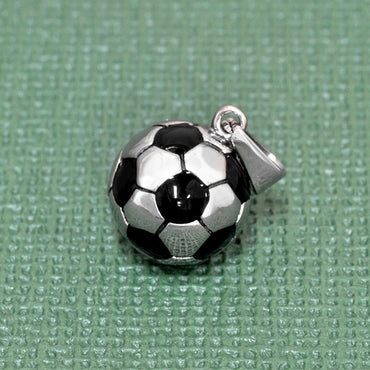 Fashion Football Titanium Steel Polishing Pendant Necklace 1 Piece