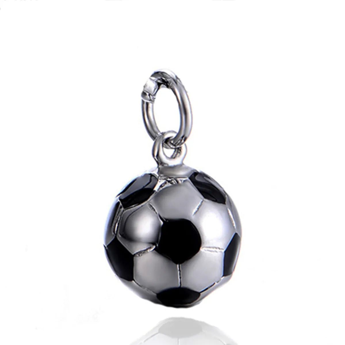 Fashion Football Titanium Steel Stoving Varnish Pendant Necklace 1 Piece