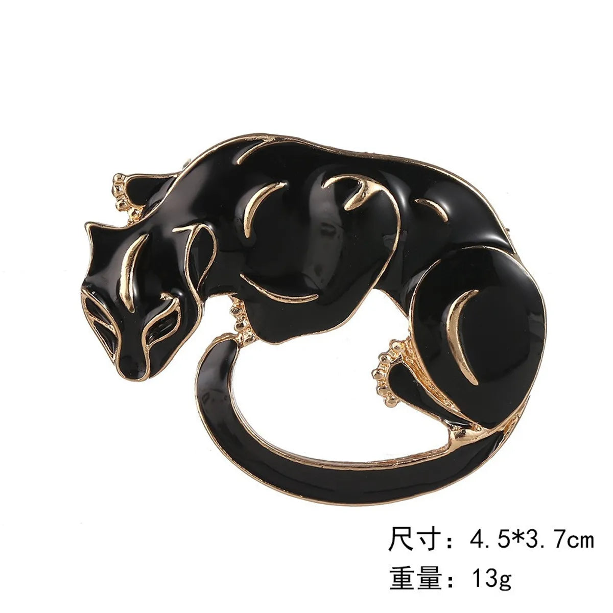 Fashion Fox Alloy Rhinestone Enamel Unisex Brooches