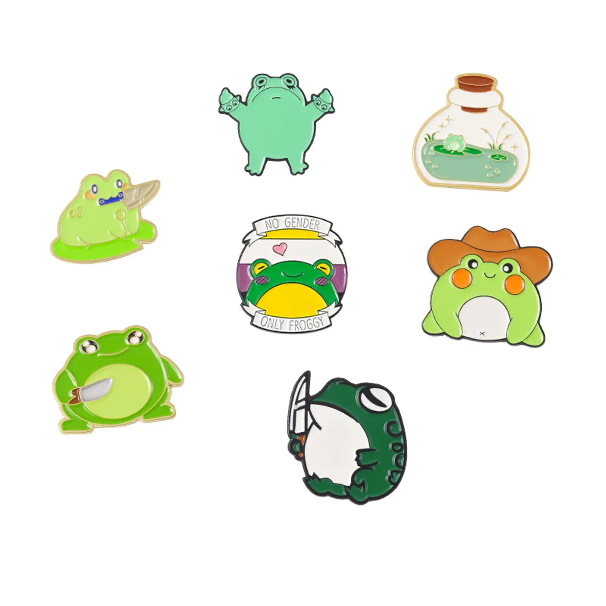 Fashion Frog Alloy Plating Unisex Brooches