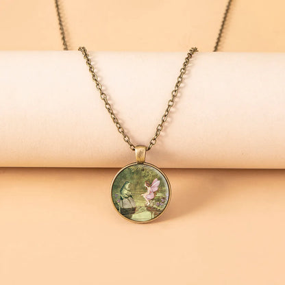 Fashion Animal Alloy Glass Unisex Necklace