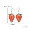 Fashion Fruit Arylic Women'S Drop Earrings 1 Pair