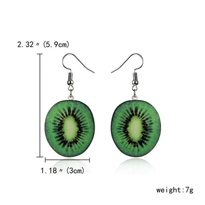 Fashion Fruit Arylic Women'S Drop Earrings 1 Pair