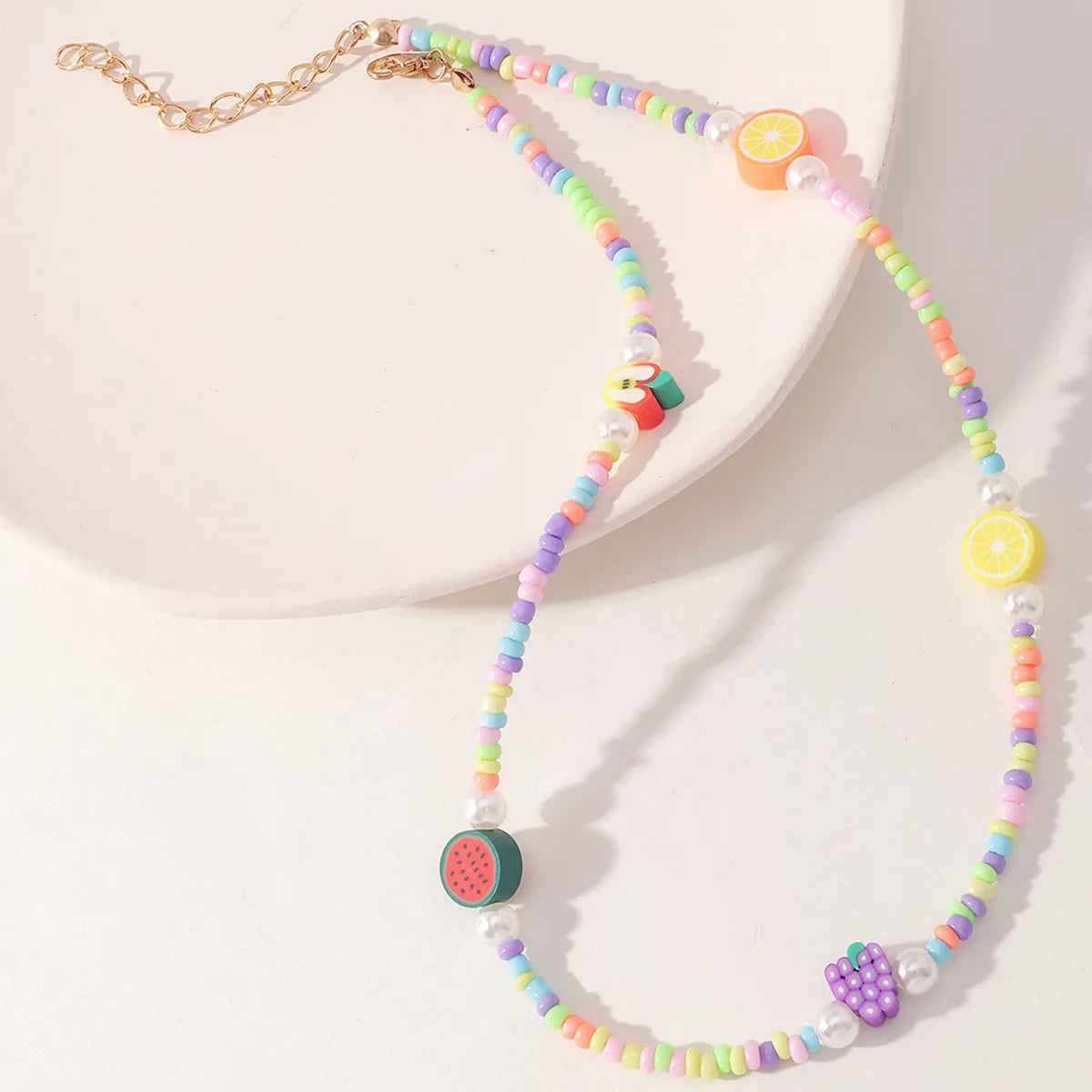 Fashion Fruit Miyuki Beads Children's Necklace Wholesale